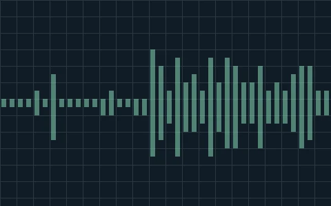 Ice breaking: waveform of the clip, drawn from the recording. No photograph exists for this sound.