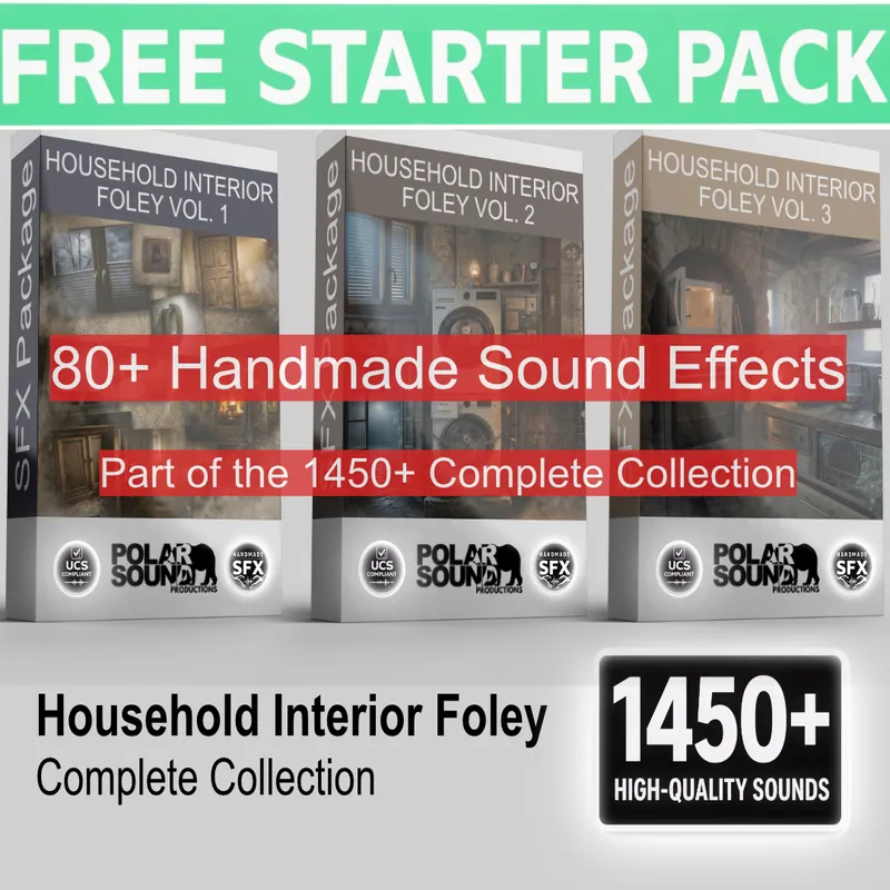 Cover of the free Household Interior Foley sample pack